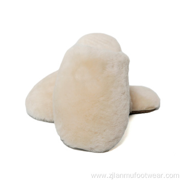 Shearling Slippers Closed Toe Slippers